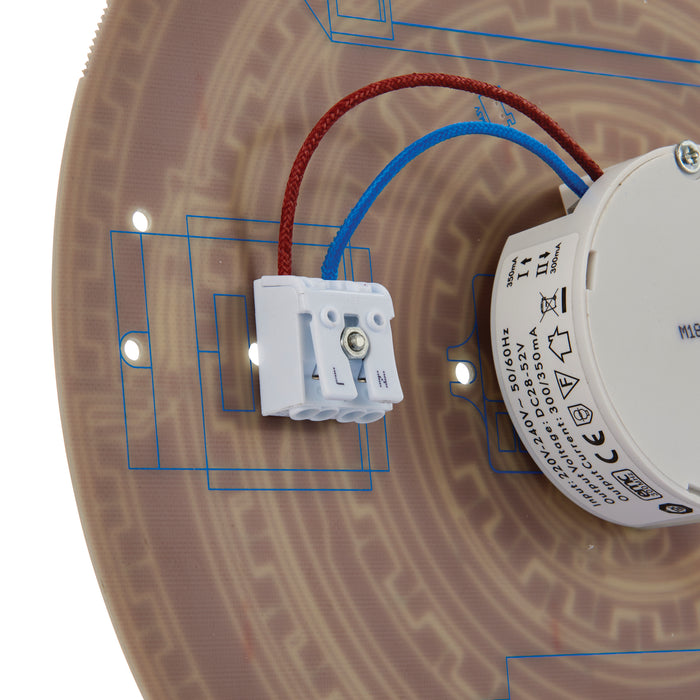 Saxby 77900 Forca CCT step dimming IP65 18W Gloss white & opal pc 18W LED module (SMD 2835) CCT - westbasedirect.com