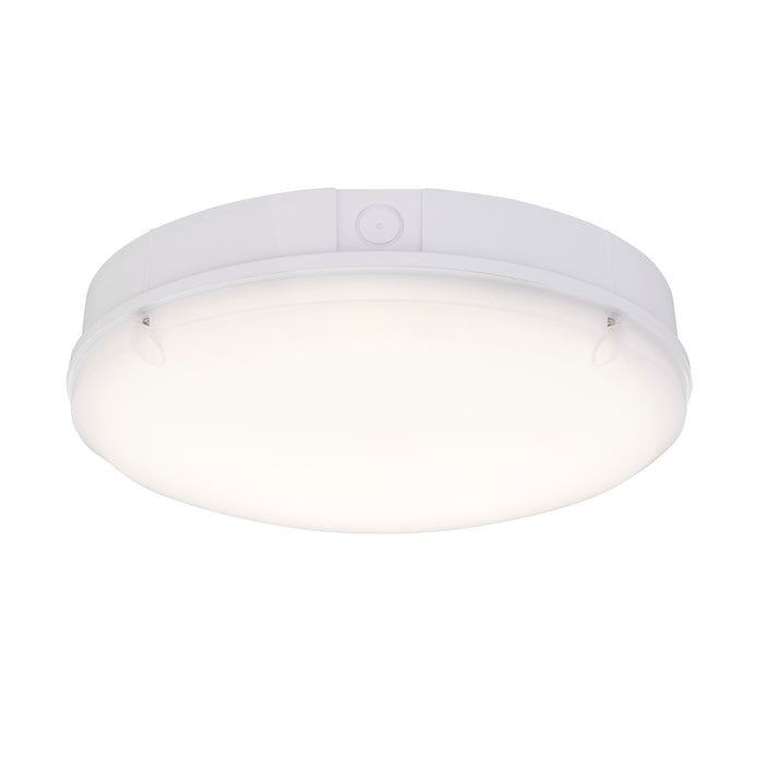 Saxby 77902 Forca CCT emergency and microwave EM IP65 18W Gloss white & opal pc 18W LED module (SMD 2835) CCT - westbasedirect.com