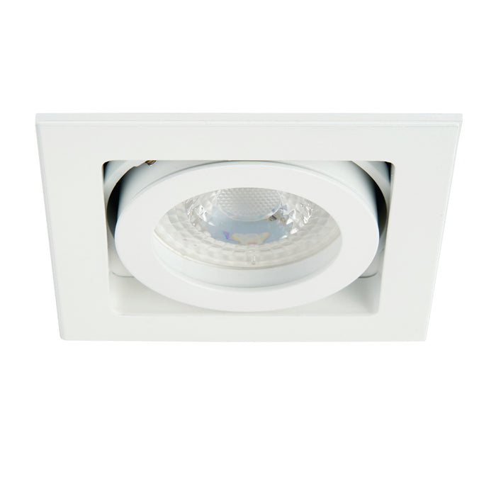 Saxby 78530 Xeno single 50W Matt white paint 50W GU10 reflector (Required) - westbasedirect.com