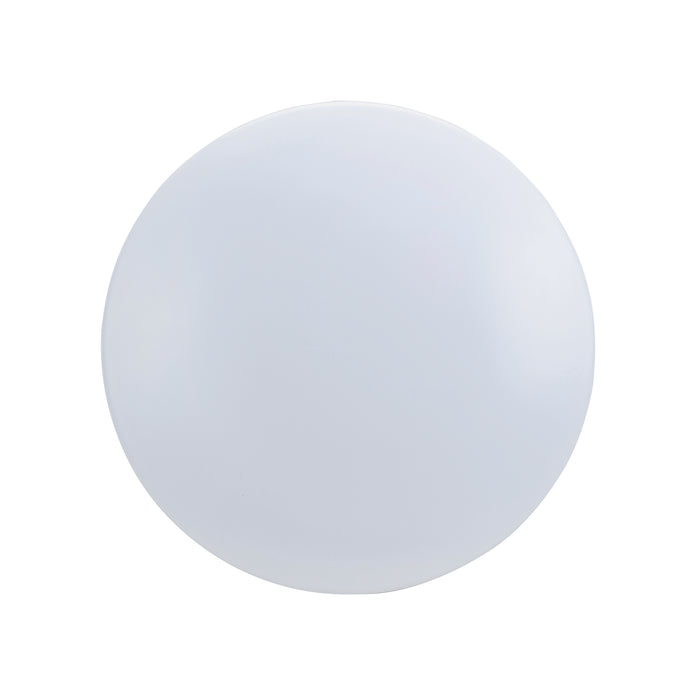 Saxby 78585 Broco flush IP44 16W Gloss white paint & frosted pmma 16W LED module (SMD 2835) Warm White - westbasedirect.com