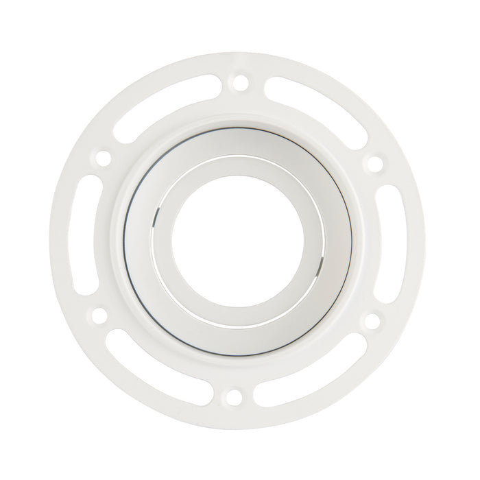 Saxby 78954 Trimless Downlight round 50W Matt white paint 50W GU10 reflector (Required) - westbasedirect.com