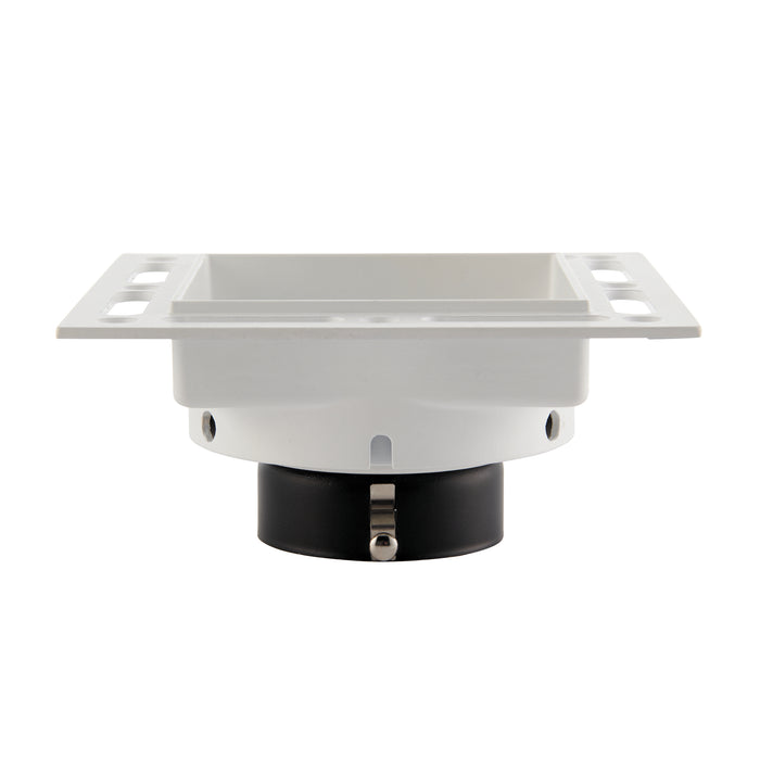 Saxby 78955 Trimless Downlight square 50W Matt white paint 50W GU10 reflector (Required) - westbasedirect.com