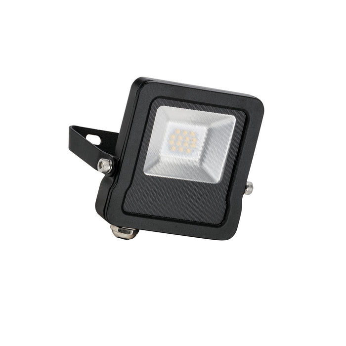 Saxby 78962 Surge IP65 10W Matt black paint & clear glass 10W LED module (SMD 2835) Cool White - westbasedirect.com