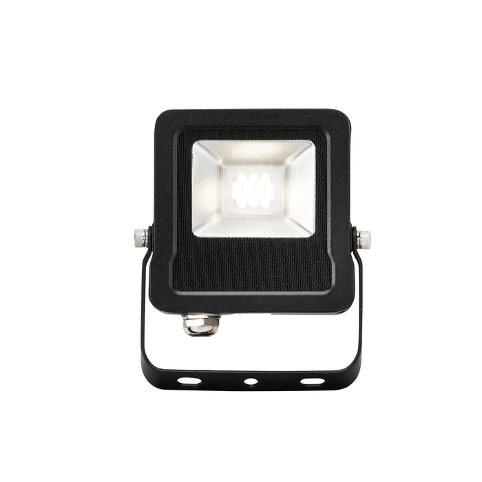 Saxby 78962 Surge IP65 10W Matt black paint & clear glass 10W LED module (SMD 2835) Cool White - westbasedirect.com