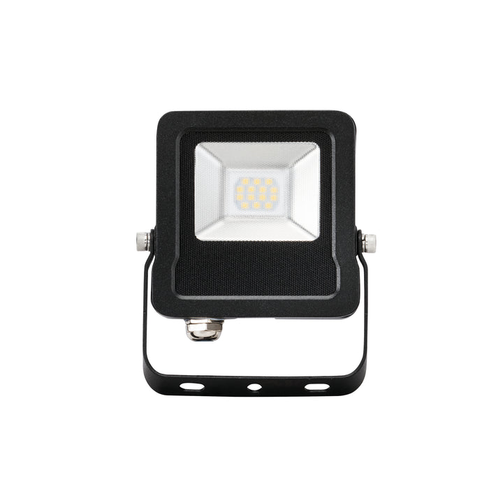 Saxby 78962 Surge IP65 10W Matt black paint & clear glass 10W LED module (SMD 2835) Cool White - westbasedirect.com