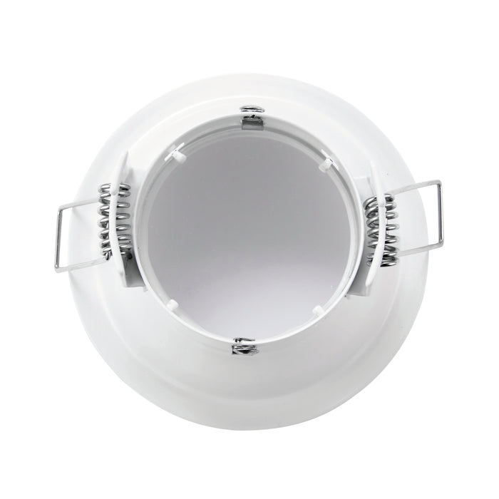 Saxby 80247 Speculo anti-glare IP65 50W Matt white paint & clear glass 50W GU10 reflector (Required) - westbasedirect.com
