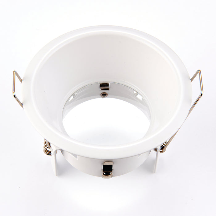 Saxby 80247 Speculo anti-glare IP65 50W Matt white paint & clear glass 50W GU10 reflector (Required) - westbasedirect.com