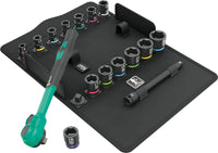 Wera 05005530001 8100 SB 12 Zyklop Comfort Ratchet set, reversing lever, 3/8