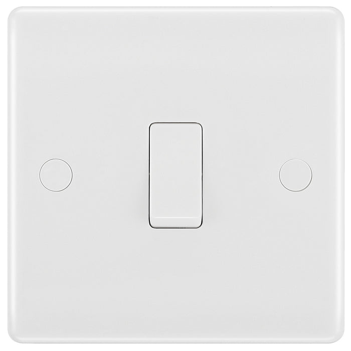 BG 813 White Round Edge Intermediate Light Switch 10A - westbasedirect.com