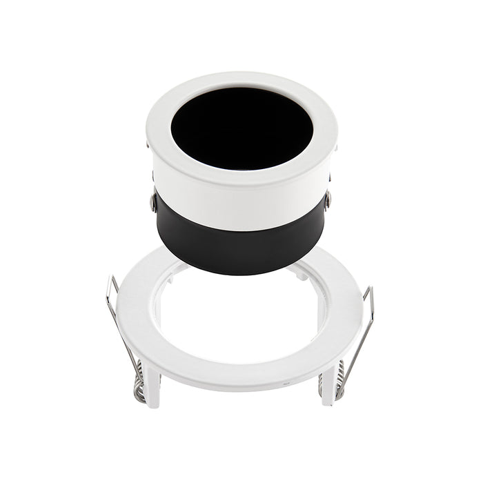 Saxby 81573 Cast baffle 50W Matt white paint 50W GU10 reflector (Required) - westbasedirect.com