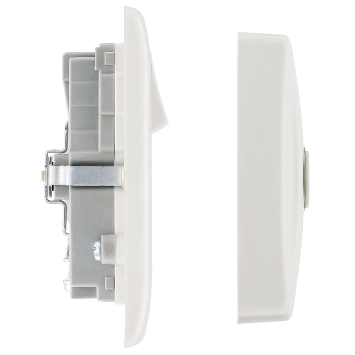 BG 822BELL White Round Edge 13A 2G Switched with Door Chime - westbasedirect.com