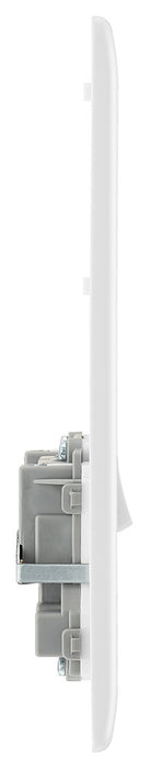 BG 822EM4 White Round Edge 13A DP Double Socket & Quad Euro Module - westbasedirect.com