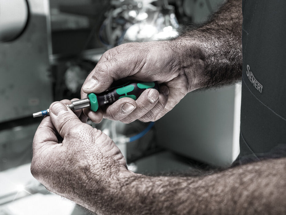 Wera 05051492001 838 RA S Bits-Handhalter, with ratchet functionality, 1/4" - westbasedirect.com