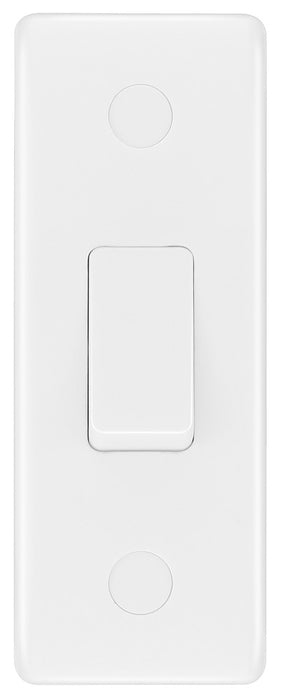 BG 847 White Round Edge 10A Single Architrave Switch - westbasedirect.com