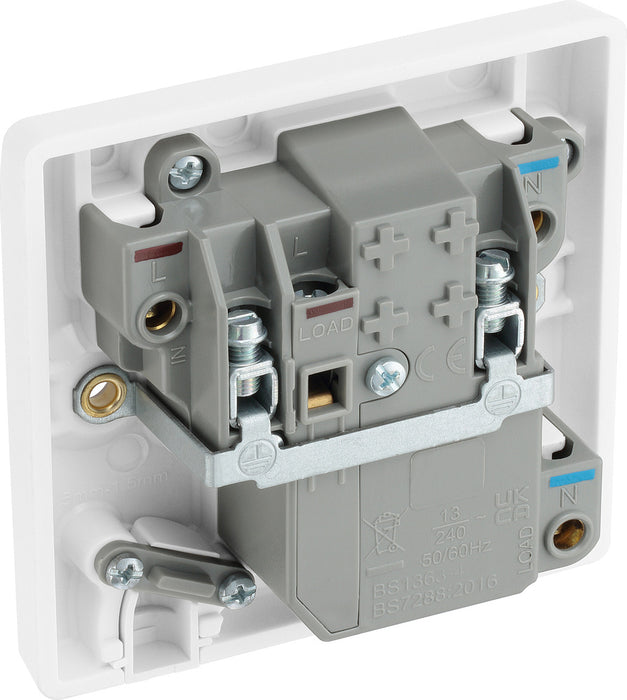 BG 855RCD White Round Edge RCD Protection 13A Fused Connection Unit - westbasedirect.com