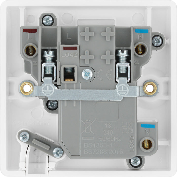 BG 855RCD White Round Edge RCD Protection 13A Fused Connection Unit - westbasedirect.com