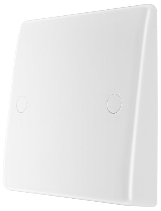 BG 858 White Round Edge Flex Oultet Plate 25 A - westbasedirect.com