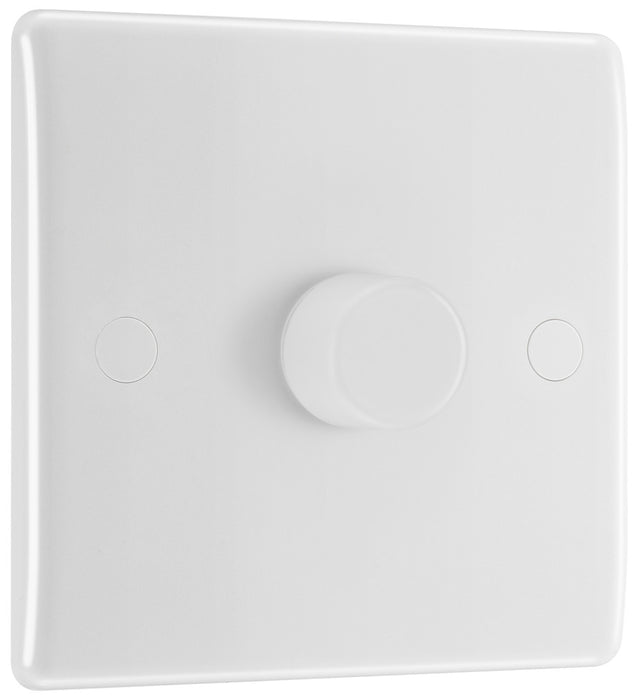 BG 881M/HC White Moulded Round Edge 1 Gang 2 Way Master Smart Dimmer Switch - westbasedirect.com