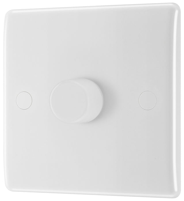 BG 881S/HC White Moulded Round Edge 1 Gang 2 Way Secondary Smart Dimmer Switch - westbasedirect.com