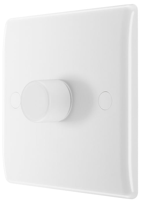BG 881S/HC White Moulded Round Edge 1 Gang 2 Way Secondary Smart Dimmer Switch - westbasedirect.com