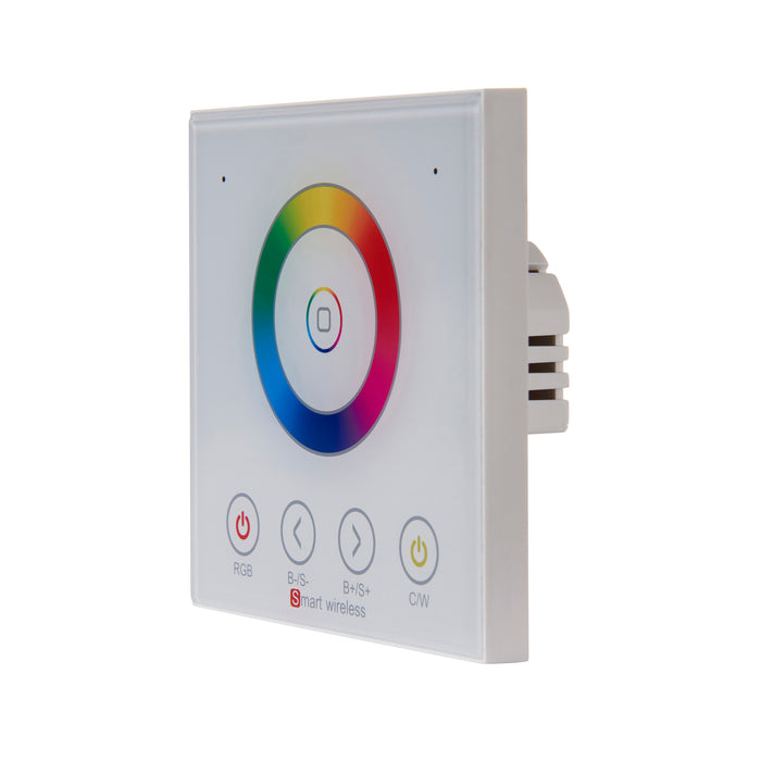 Saxby 91043 OrionRGBW LED Touch Faceplate RGBW Gloss white pc - westbasedirect.com