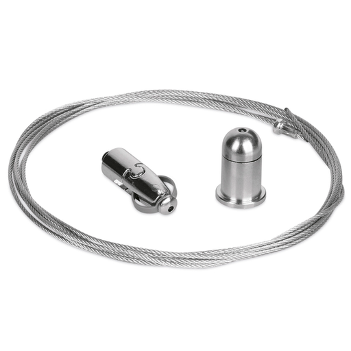 Aurora 791-0024B 2 x 5m Suspension Cable with M6 Male Clutch + M6 Top Hat Fix (2pcs. kit) - westbasedirect.com
