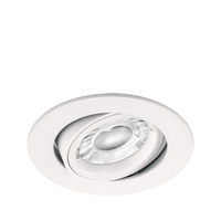 Aurora EN-DLM357MW EDLM GU10 Adjustable IP20 Lock Ring Downlight Matt White