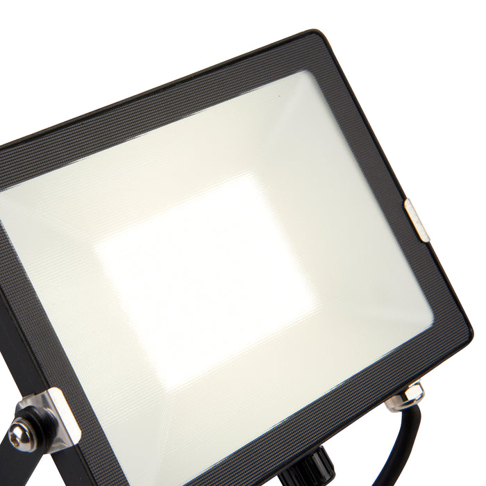 Saxby 91863 Salde IP65 50W Matt black paint 50W LED module (SMD 2835) Cool White - westbasedirect.com