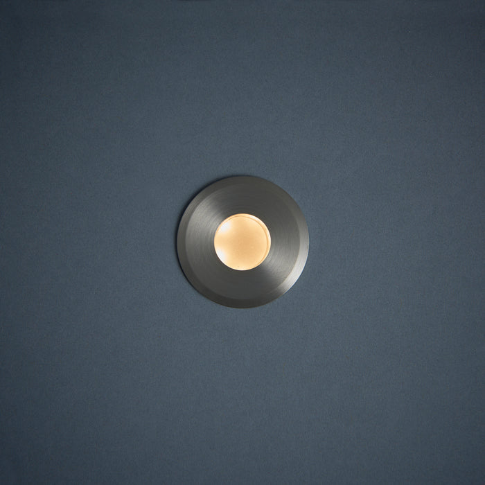 Saxby 91954 Hades 3000K IP67 1.2W Satin nickel effect plate & frosted pc 1.2W LED module (SMD 2835) Warm White - westbasedirect.com