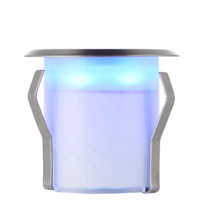 Saxby 92012 Cove blue IP67 0.8W Marine grade brushed stainless steel & frosted pc 0.8W LED module (SMD 2835) Blue - westbasedirect.com