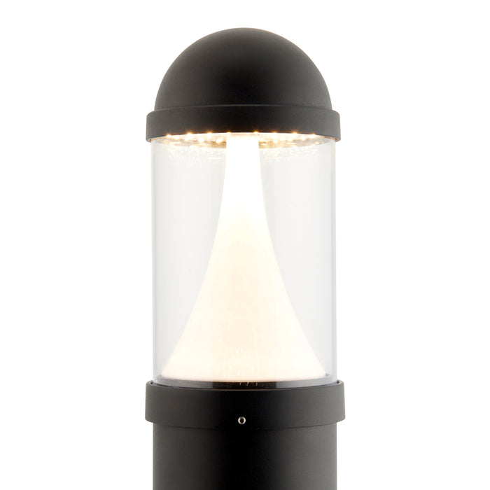 Saxby 92310 Dax cCT Bollard IP65 20W Textured black paint & clear pc 20W LED module (SMD 2835) CCT - westbasedirect.com