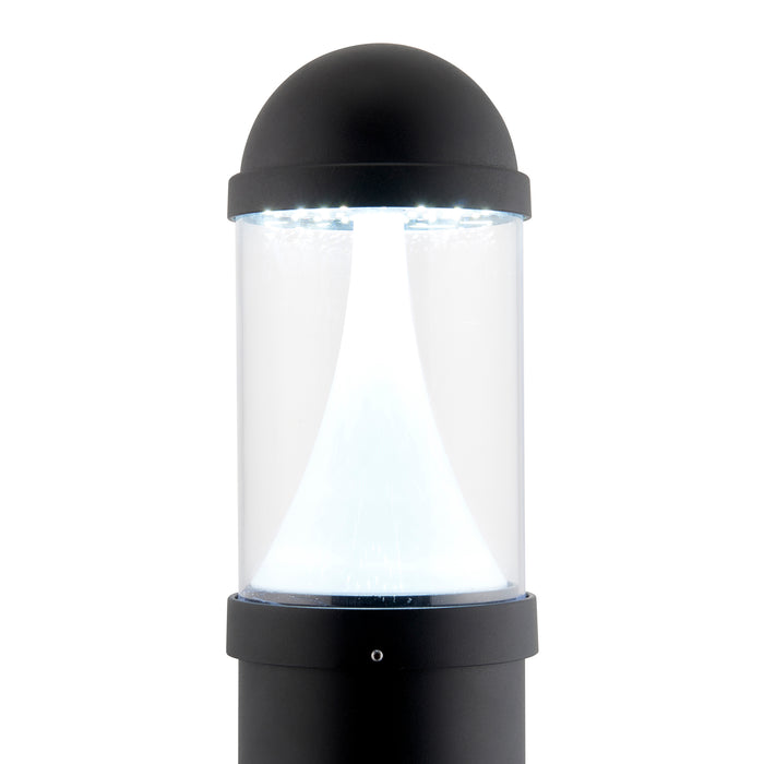 Saxby 92310 Dax cCT Bollard IP65 20W Textured black paint & clear pc 20W LED module (SMD 2835) CCT - westbasedirect.com