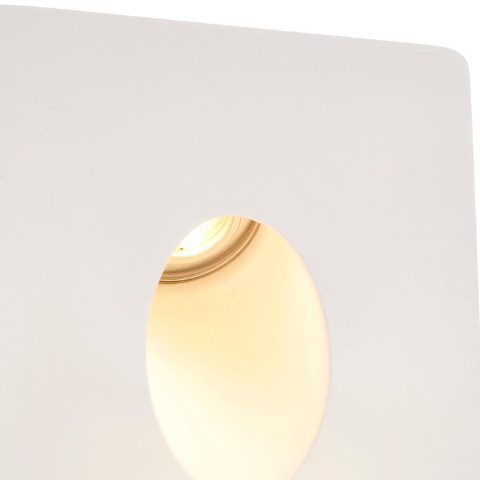 Saxby 92312 Zeke square 1.6W White plaster 1.6W LED module (SMD 3535) Warm White - westbasedirect.com