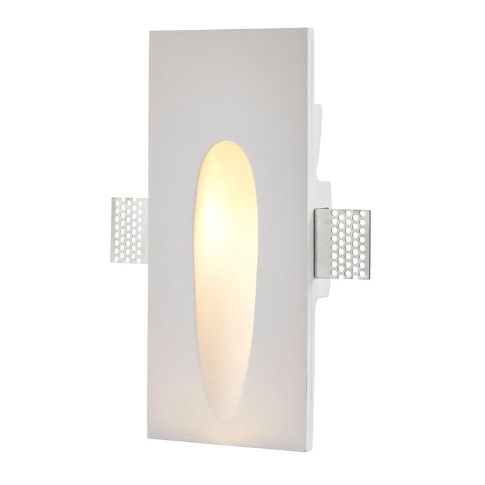 Saxby 92313 Zeke rectangular 1.6W White plaster 1.6W LED module (SMD 3535) Warm White - westbasedirect.com