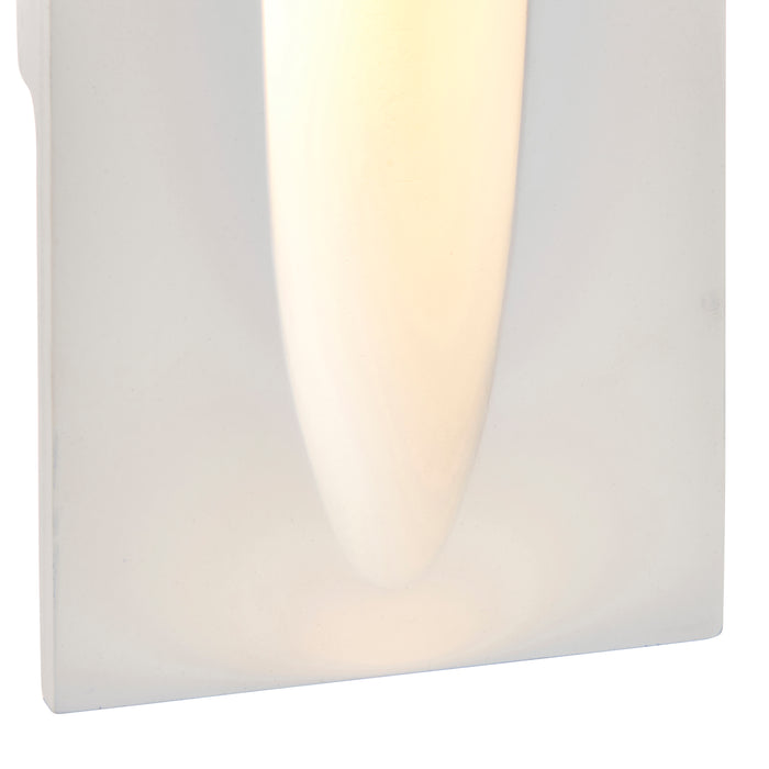 Saxby 92313 Zeke rectangular 1.6W White plaster 1.6W LED module (SMD 3535) Warm White - westbasedirect.com