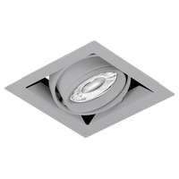 Aurora EN-MGU101SS EDLM GU10 Adjustable IP20 Single Multiple Downlight Satin Silver