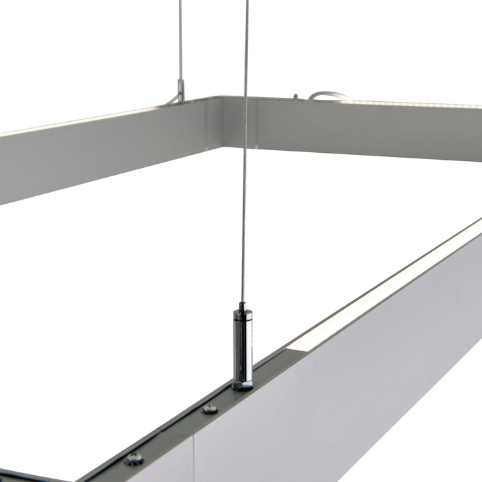 Saxby 92521 Kingsley 90 Degree Corner 3W Silver anodised 3W LED module (SMD 2835) Cool White - westbasedirect.com