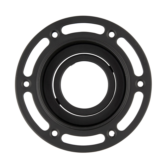 Saxby 92538 Trimless Downlight round Black 50W Matt black paint 50W GU10 reflector (Required) - westbasedirect.com
