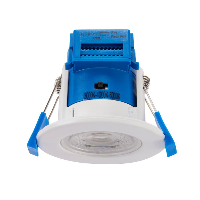 Saxby 92751 ShieldECO CCT IP65 5W Matt white paint & clear acrylic 5W LED module (SMD 2835) CCT - westbasedirect.com