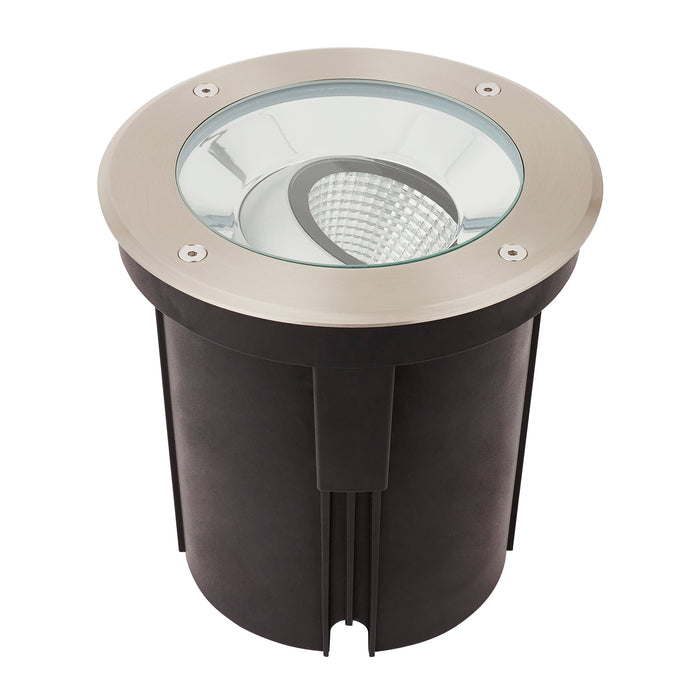 Saxby 94060 Hoxton IP67 16.5W Brushed stainless steel & clear glass 16.5W LED module (COB) Cool White - westbasedirect.com