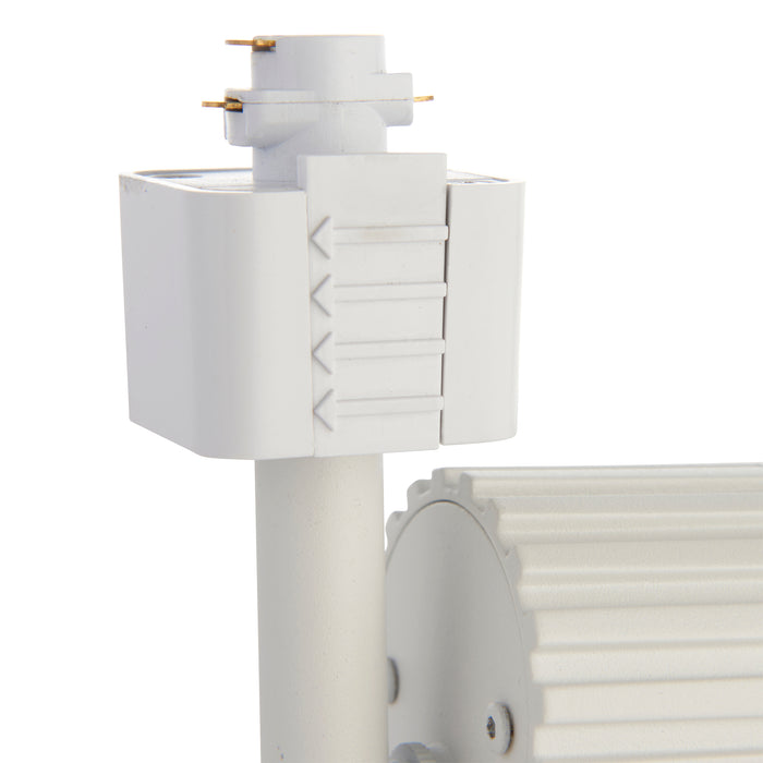 Saxby 94061 Pacto track white 3000K 10W Matt white paint & clear prismatic pc 10W LED module (SMD 2835) Warm White - westbasedirect.com