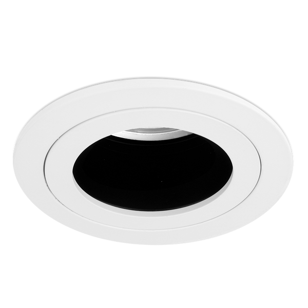 Aurora EN-DLM611MW EDLM GU10 Fixed IP20 Black Baffled Aluminium Downlight Matt White