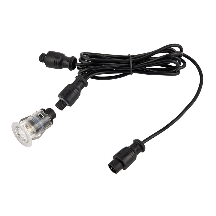 Saxby 94430 IkonPRO CCT 3000K/4000K 25mm IP67 0.75W Polished stainless steel & clear pc 0.75W LED module (SMD 4014) CCT - westbasedirect.com