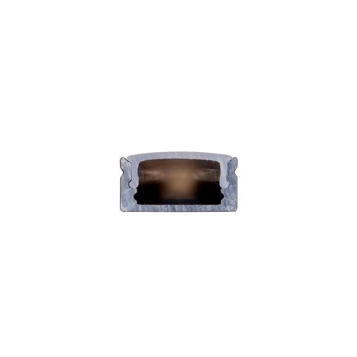 Saxby 94946 RigelSLIM Surface 2m Aluminium Profile/Extrusion Black Matt black paint & opal pc - westbasedirect.com
