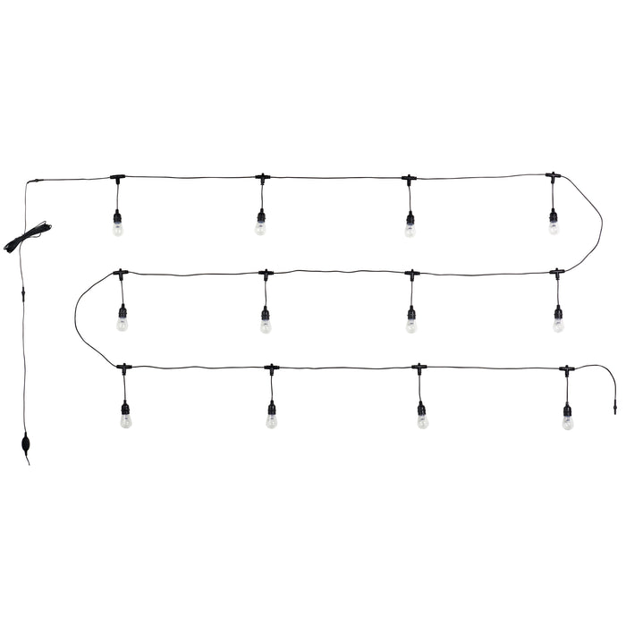 Saxby 96198 Smart Festoon IP44 0.5W Clear & black pc 12 x 0.5W LED module (SMD 5050) RGB - westbasedirect.com