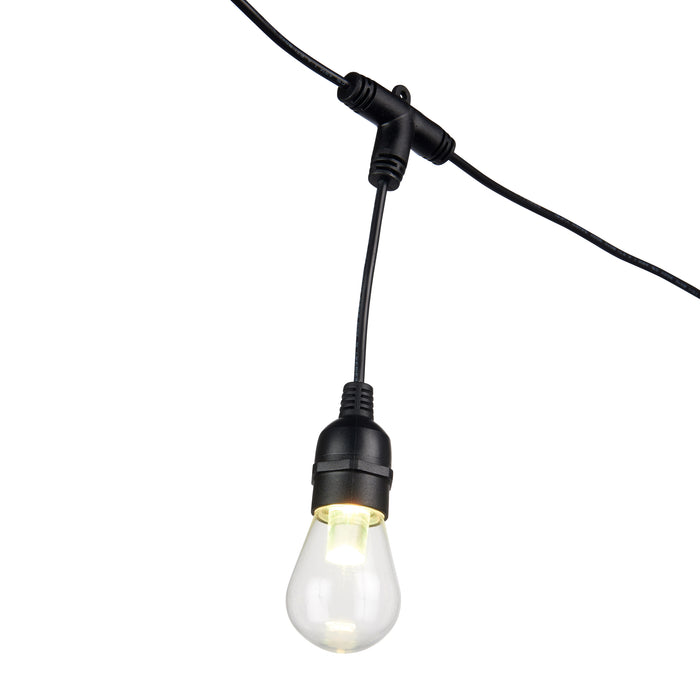 Saxby 96198 Smart Festoon IP44 0.5W Clear & black pc 12 x 0.5W LED module (SMD 5050) RGB - westbasedirect.com