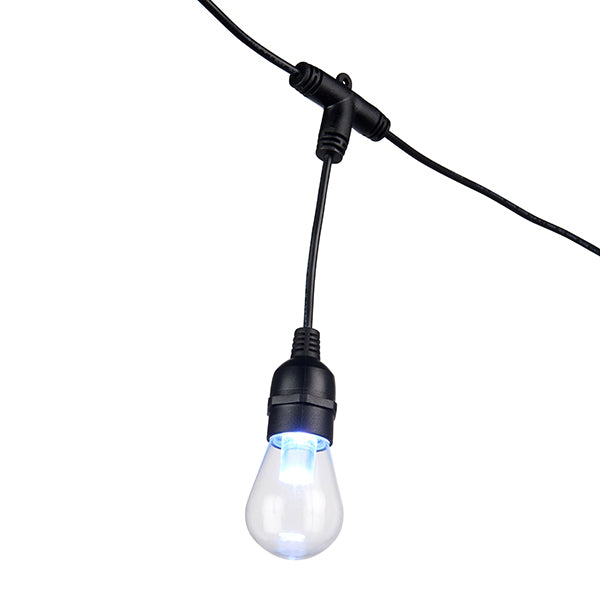 Saxby 96198 Smart Festoon IP44 0.5W Clear & black pc 12 x 0.5W LED module (SMD 5050) RGB - westbasedirect.com