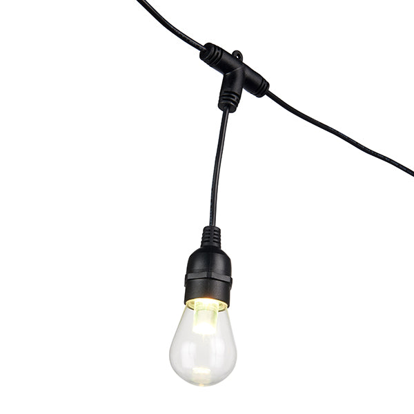 Saxby 96198 Smart Festoon IP44 0.5W Clear & black pc 12 x 0.5W LED module (SMD 5050) RGB - westbasedirect.com