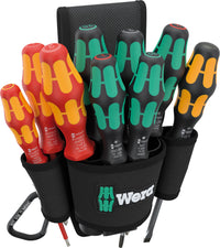 Wera 05136032001 9620 Belt-Pouch Set 1, Screwdriver set