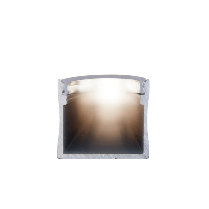 Saxby 97738 Rigel Surface Wide 2m Aluminium Profile/Extrusion Silver Silver anodised & opal pc - westbasedirect.com